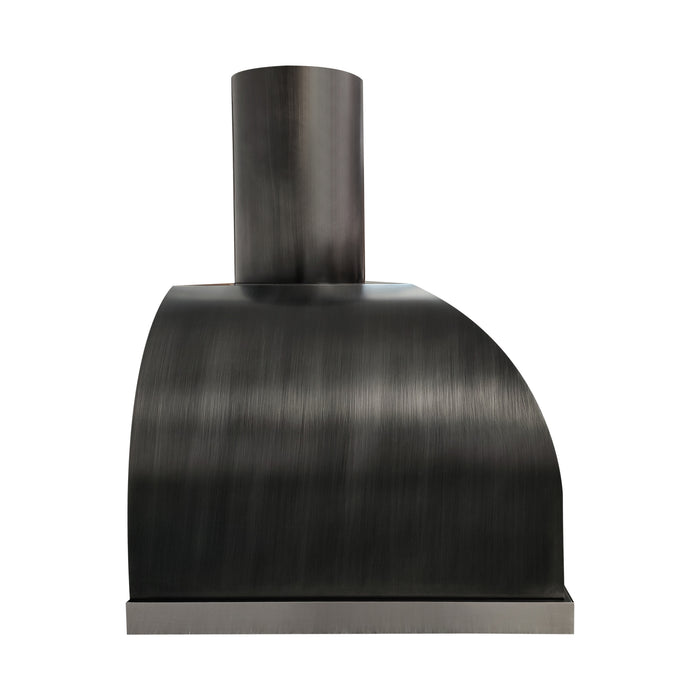 RHM Chimney Design Range Hood Brushed Gray Stainless Steel SH1-RC1B