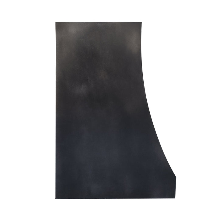 RHM Classic Antique Zinc Range Hood with Brushed Stainless Straps ZH8-AZ4S