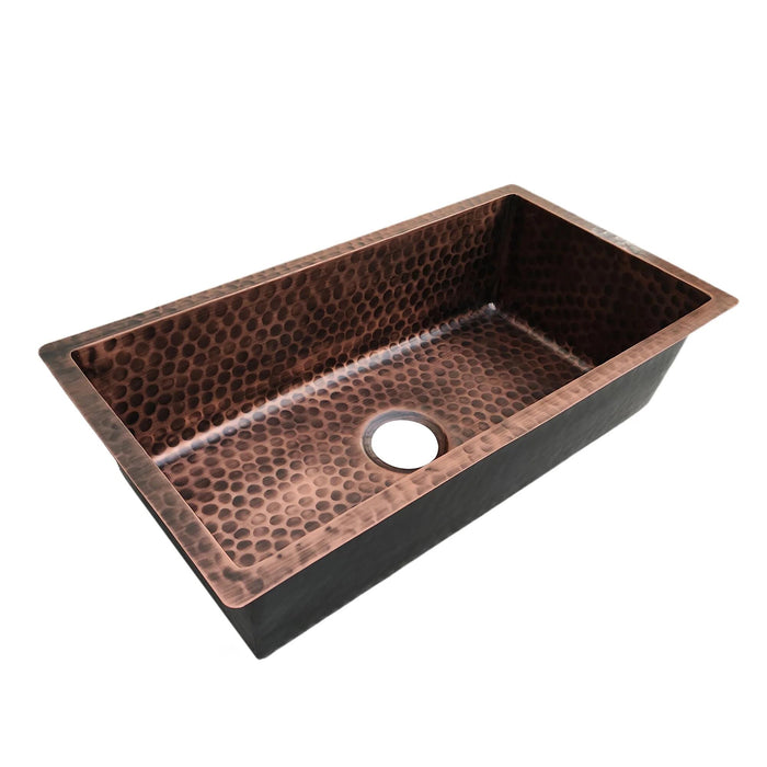 RHM Copper Kitchen Sink Single Bowl for Leroy