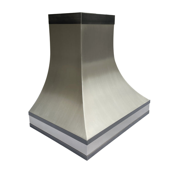 Curve stainless steel range hood