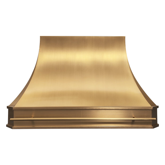 RHM Curved Custom Golden Kitchen Hoods with Pot Rail SH3-DR5