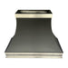 Black painted stainless steel kitchen range hood cover stove hood brushed stainless steel brushed gray