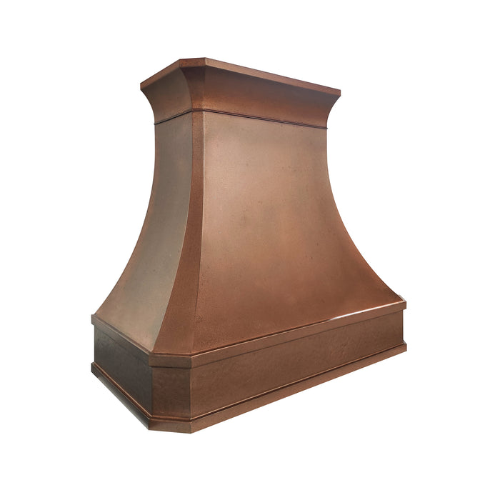RHM Curved Shape Vintage Copper Custom Range Hood CT-VH03A-TF02