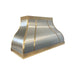 rangehoodmaster handcrafted kitchen range hood with brass accents