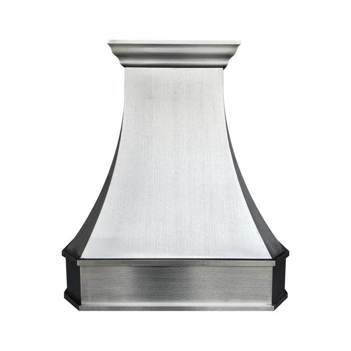 custom made stainless steel range hood woodgrain stainless steel at rangehoodmaster