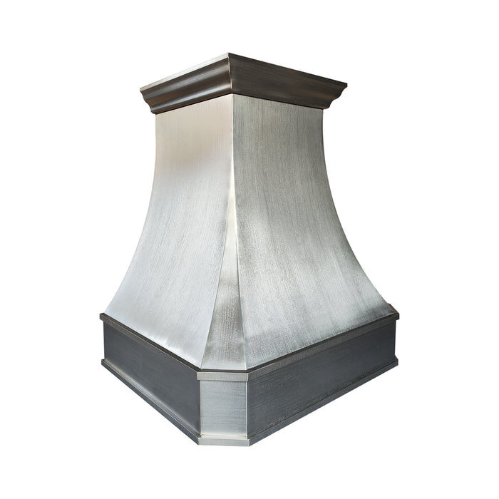 custom made stainless steel range hood woodgrain stainless steel at rangehoodmaster