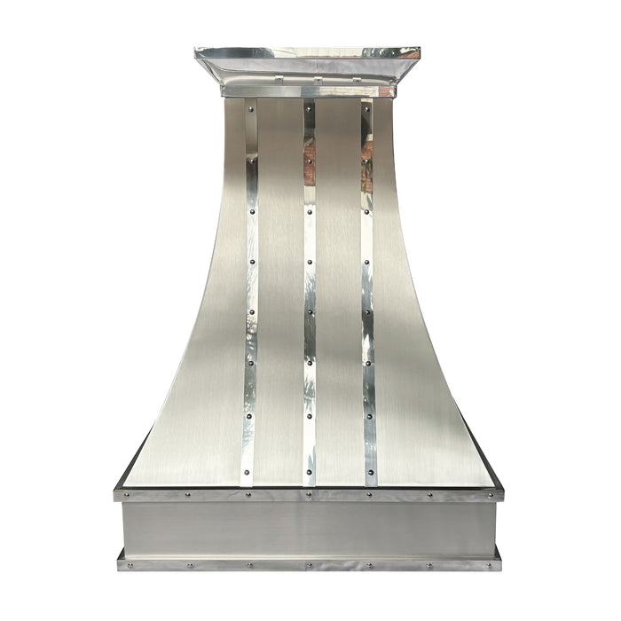 RHM Curved Stainless Steel Range Hood 30W x 21D x 42H H7