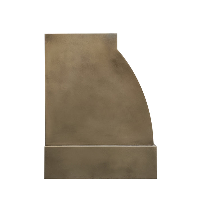 RHM Custom Antique Brass Range Hood Barrel Design SH9-BR2S