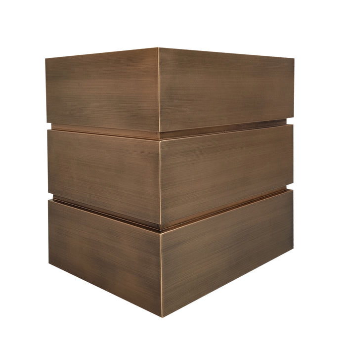 custom box range hood antique brass finish at rangehoodmaster