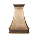 rangehoodmaster brass custom range hood with clipped designed
