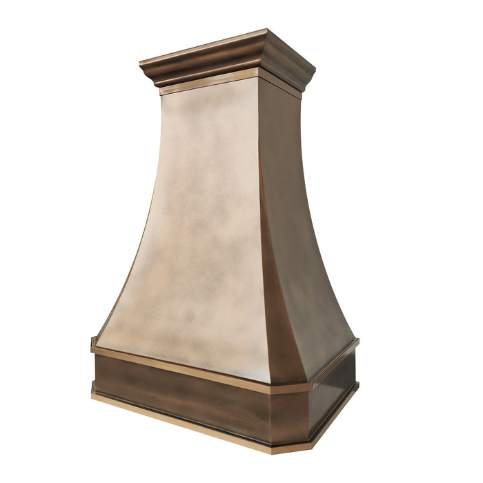 rangehoodmaster wall mounted metal vent hood with crown