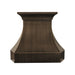 Vintage Patterned Antique Brass Range Hood Handcrafted for Transitional Kitchen