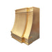 custom brushed brass stove hood with trims design for under cabinet kitchen at rangehoodmaster