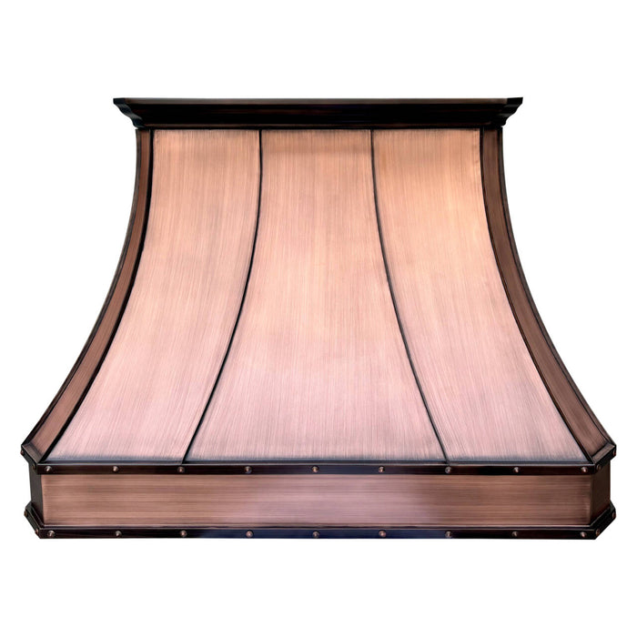RHM Custom Copper Range Hood 54"W x 39"H x 24''D VH03TR-SD (in-stock)