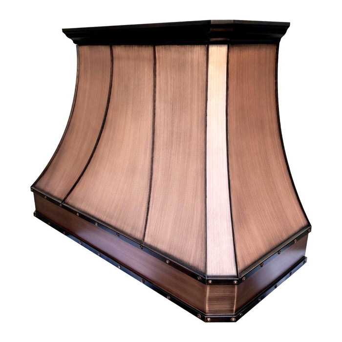 RHM Custom Copper Range Hood 54"W x 39"H x 24''D VH03TR-SD (in-stock)