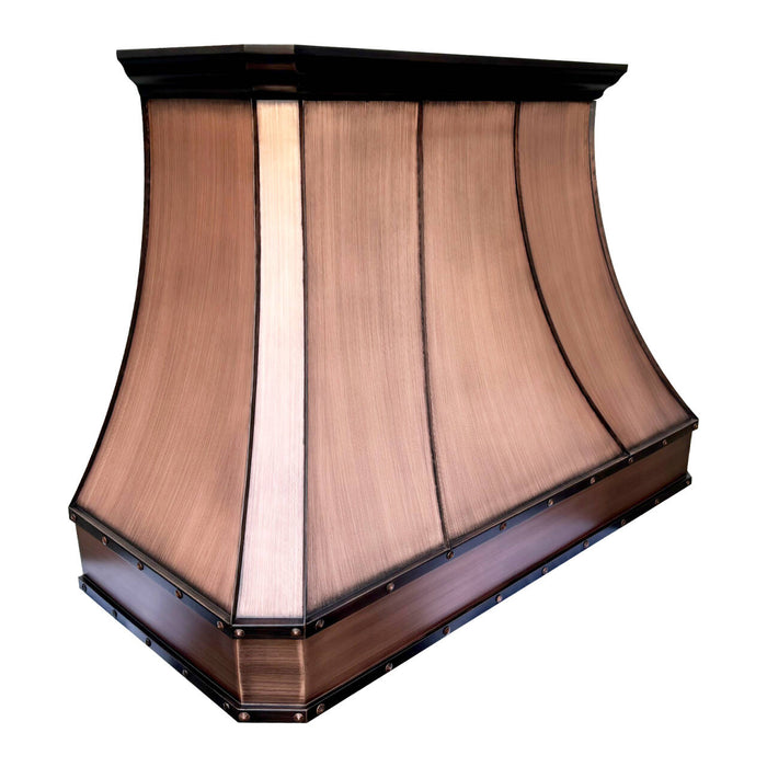 RHM Custom Copper Range Hood 54"W x 39"H x 24''D VH03TR-SD (in-stock)