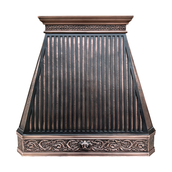 RHM Custom Copper Wall Mount Range Hood 48"W x 21"D x 48"H-VH14SL (in-stock)