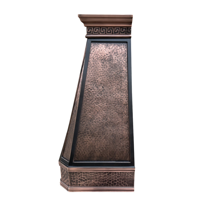 RHM Custom Copper Wall Mount Range Hood 48"W x 21"D x 48"H-VH14SL (in-stock)