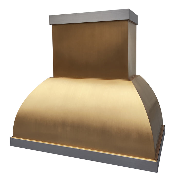 RHM Custom Designed Brass Stove Vent Hood Bell Shaped SH1-4S3