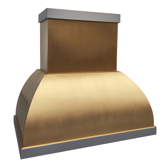 RHM Custom Designed Brass Stove Vent Hood Bell Shaped SH1-4S3