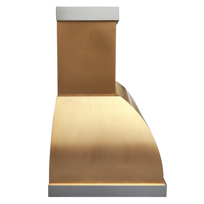 RHM Custom Designed Brass Stove Vent Hood Bell Shaped SH1-4S3