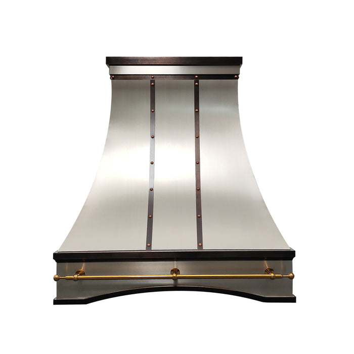 RHM Custom Stainless Steel Kitchen Hoods with Arched Apron SH7-ARS