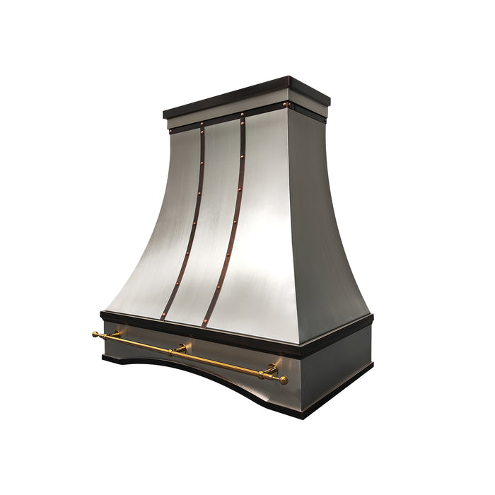 RHM Custom Stainless Steel Kitchen Hoods with Arched Apron SH7-ARS