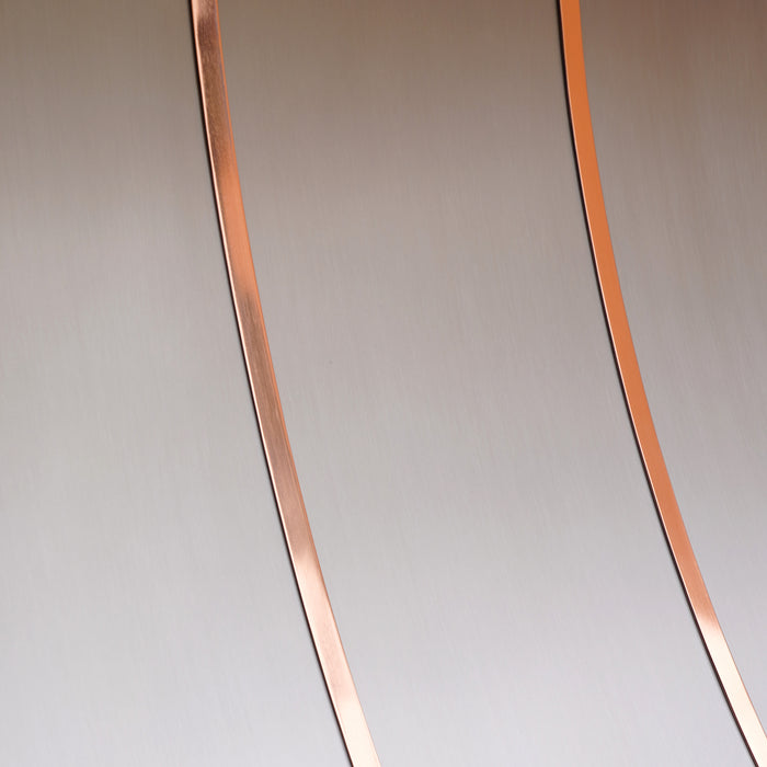 RHM Custom Stainless Steel Range Hood with Copper Straps SH3-C3T2