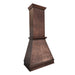 RangeHoodMaster classic farmhouse copper range hoods custom designed with high chimney extension at Tennessee
