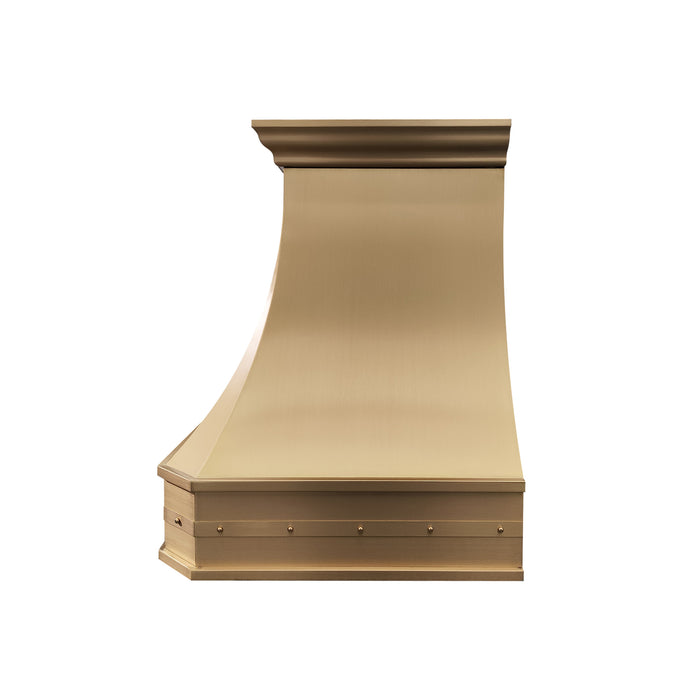 RHM Golden Kitchen Hoods Custom Curve SH3-BR3TM