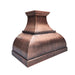 Handmade antique hammered copper range hood CT-VH01KA in a luxury farmhouse kitchen
