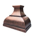 Handmade antique hammered copper range hood CT-VH01KA in a luxury farmhouse kitchen