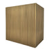 natural brass range hood custom model box shaped with straight ribs design