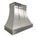 RangeHoodMaster sleek design luxury stainless steel range hood with mirror bands and round rivets