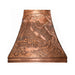 handmade copper range hood with forest stilt house design at rangehoodmaster