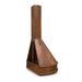 handmade copper range hood with mountain deer design