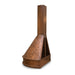 handmade copper range hood with mountain deer design