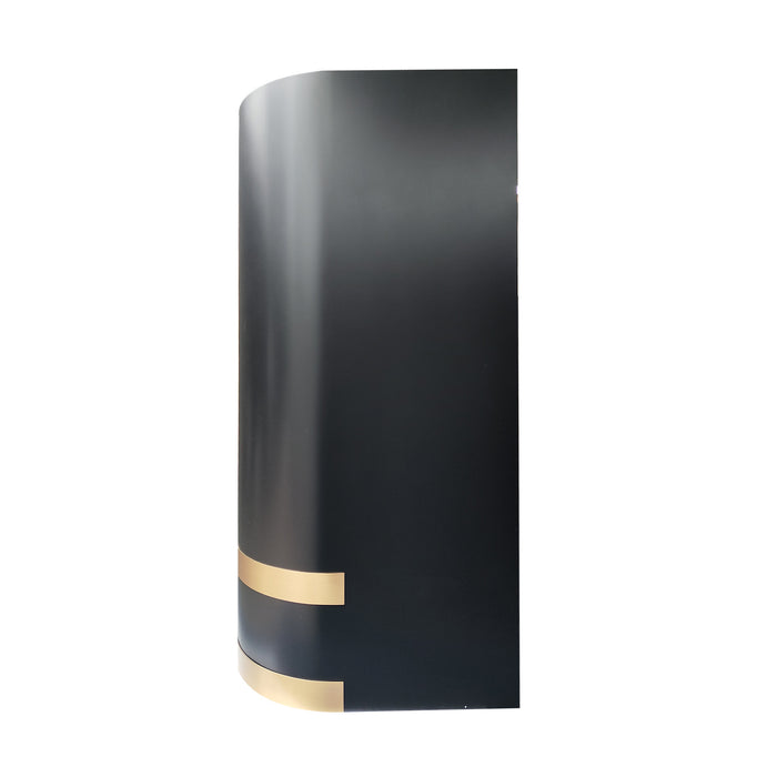 RHM Matte Black Custom Range Hood Iconic Round Design SH5-MC5B