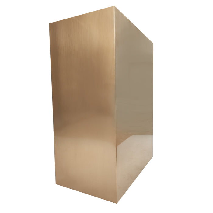 RHM Modern Box Customized Brushed Brass Kitchen Hood H5 for CK