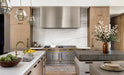 Modern stainless steel range hood with brushed grain finish
Custom stainless steel kitchen hood handcrafted by RangeHoodMaster
Contemporary brushed stainless steel vent hood for luxury kitchen
Modern metal range hood with clean architectural design
Handcrafted stainless steel hood for contemporary home
