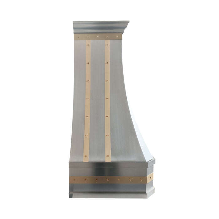 RHM Modern Stainless Steel Range Hood with Golden Straps SH3-H25M