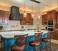 ORB farmhouse copper range hood hand hammered custom design