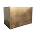 outdoor grade custom brass range hood box shape at Range Hood Master