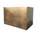 outdoor grade custom brass range hood box shape at Range Hood Master