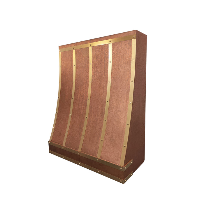 RHM Slope Copper Under-Cabinet Kitchen Hood CT-VH08-1SA