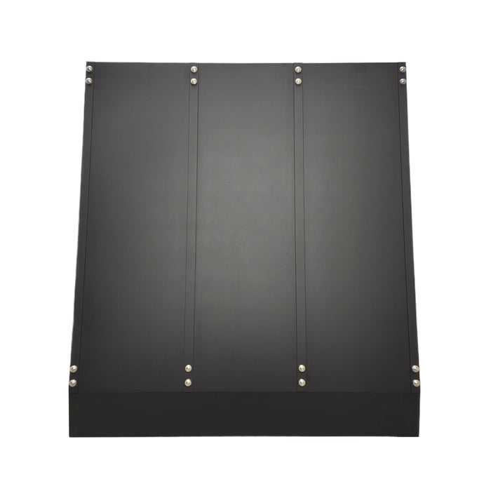  Black Slope Designer Stainless Steel Custom Range Hoods for Modern Kitchens