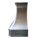 stainless steel range hood classic curved shape with crown molding in brushed stainless steel from RangeHoodMaster