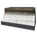 stainless steel range hood brushed stainless steel color with polished stainless steel accents