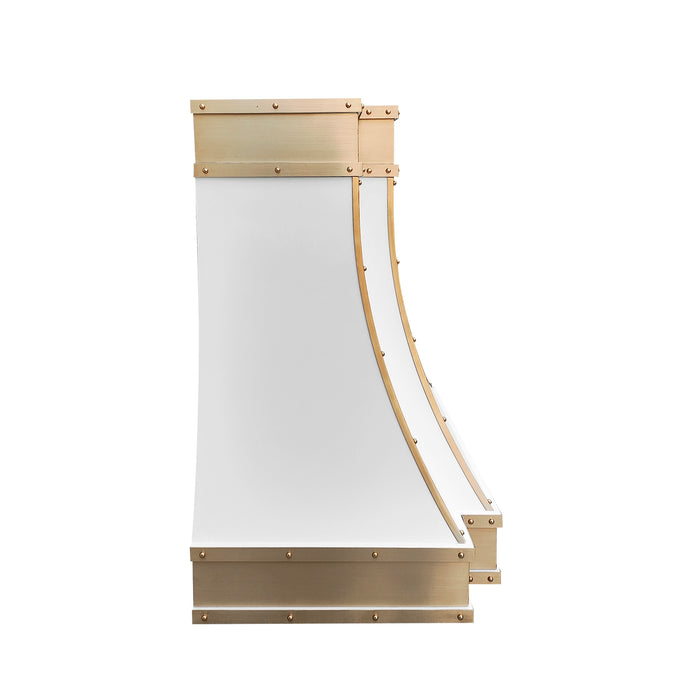 RHM Stainless steel White Range Hood Modern Curve SH33-2A4RM