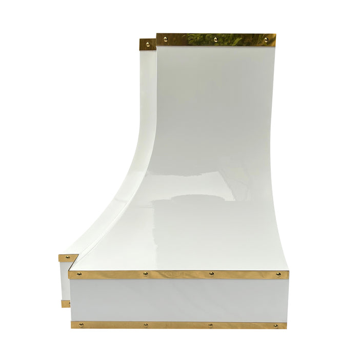 RHM Sweep White Stainless Steel Custom Range Hood for Yatza SH33-C4BTR-YZ